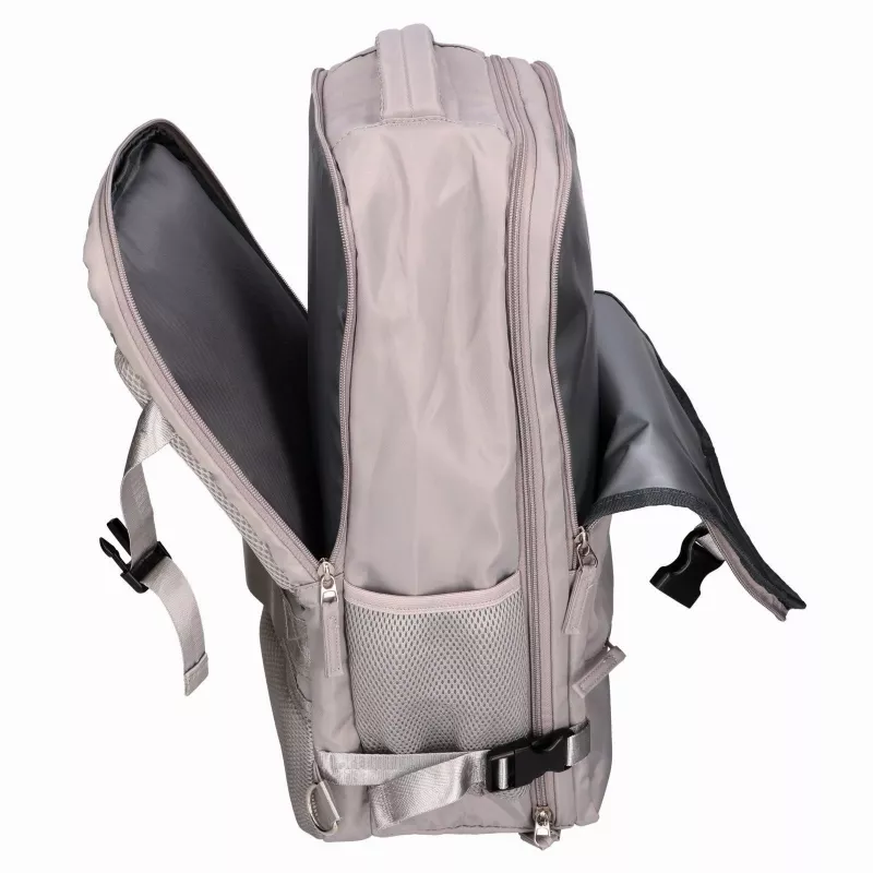 Mochila de cabine EXTRALINK Black Forest KM03 45x20x30 cm com 2 necessaires – cinzento
