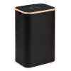 EXTRALINK Black Forest cesto dobrável para recolha de garrafas retornáveis, 100L, preto