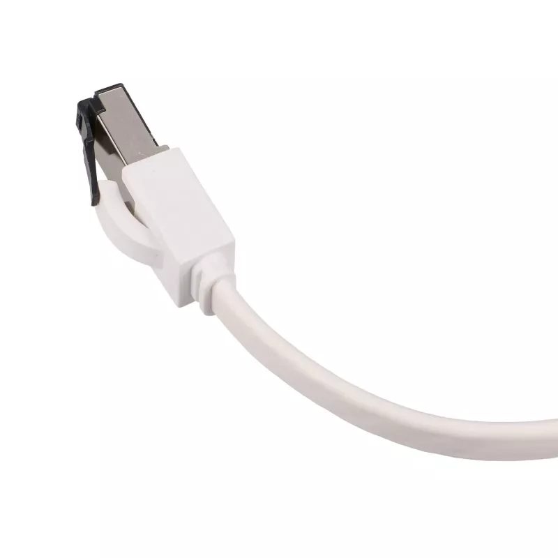 Cabo de rede Ethernet plano EXTRALINK Cat.8 U/FTP 10m 40Gbps branco