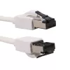 Cabo de rede Ethernet plano EXTRALINK Cat.8 U/FTP 10m 40Gbps branco