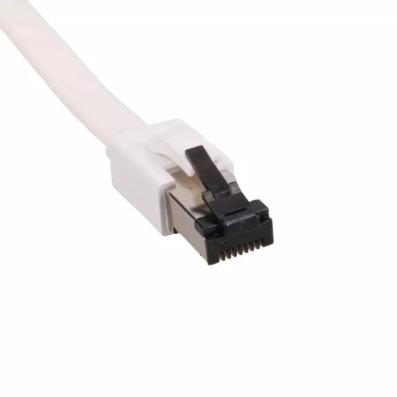Cabo de rede Ethernet plano EXTRALINK Cat.8 U/FTP 10m 40Gbps branco