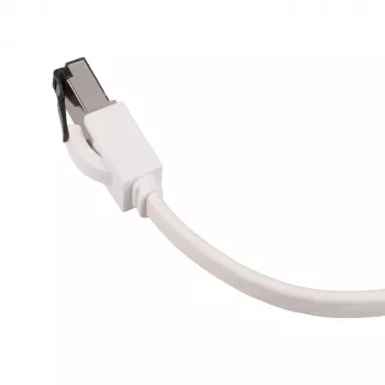 EXTRALINK Cabo de rede plano Cat.8 U/FTP 5m 40Gbps branco