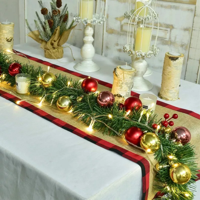 Fio de Natal Extralink, corrente decorativa 5m - fita LED alimentada por USB, branco quente, para interior