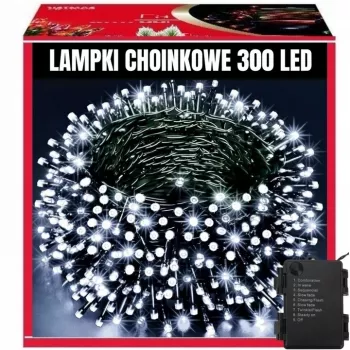 Iluminação de Natal EXTRALINK 300 LED exterior interior branco frio 21,7m
