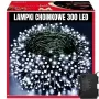 Iluminação de Natal EXTRALINK 300 LED exterior interior branco frio 21,7m