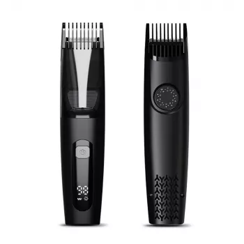 EXTRALINK Máquina de cortar cabelo e barba com recipiente, 1-20 mm, USB-C, IPX6, 800 mAh