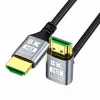 EXTRALINK Cabo HDMI 2.1 8K HDR 2M Angulado para Cima Preto