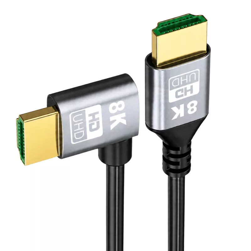 EXTRALINK Cabo HDMI 2.1 8K HDR 2M Angulado à Esquerda