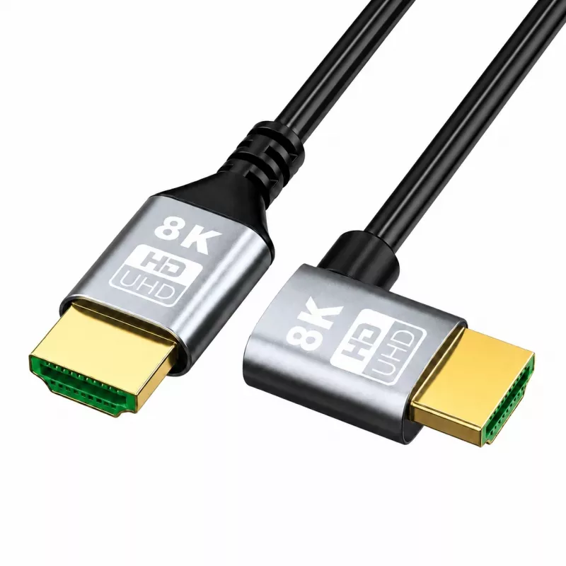 EXTRALINK Cabo HDMI 2.1 8K HDR 2M Angulado à Esquerda