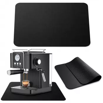 EXTRALINK HOME Tapete para Máquina de Café, Proteção Absorvente de Líquidos, 30x40 cm, Preto/Cinzento Escuro