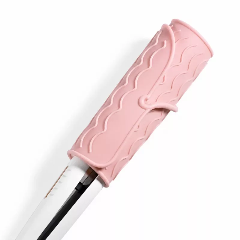 EXTRALINK HOME Tapete de Silicone Resistente ao Calor para Ferro de Alisar e Modelador de Caracóis 22x16 cm Rosa