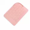 EXTRALINK HOME Tapete de Silicone Resistente ao Calor para Ferro de Alisar e Modelador de Caracóis 22x16 cm Rosa