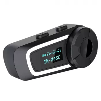 Intercomunicador para motociclo Extralink para 6 condutores, Bluetooth 5.1, voz em polaco, supressão de ruído