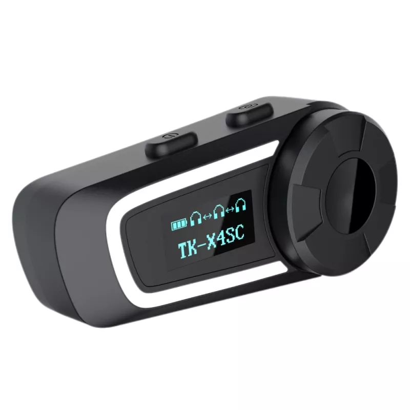 Intercomunicador para motociclo Extralink para 6 condutores, Bluetooth 5.1, voz em polaco, supressão de ruído