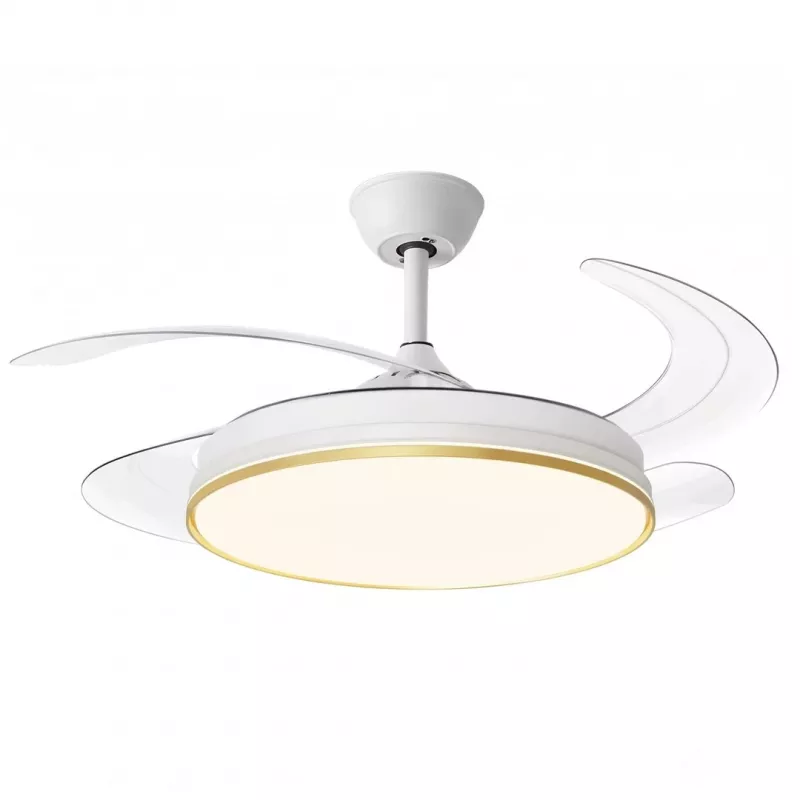 Ventilador de teto inteligente Extralink Phantom Wing 42 Smart WiFi - branco, 107 cm, controlo por app WiFi