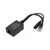 Extralink Inversor PoE 1 porta, entrada 1x 1000Mb/s RJ45/fêmea 10-30V, saída 48V