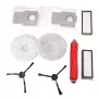 EXTRALINK Kit de peças de substituição para Roborock Q Revo MaxV / Pro / S / Plus – conjunto de 10 peças com escova principal, escovas laterais, filtros HEPA, panos de limpeza, sacos de pó e ferramenta de limpeza