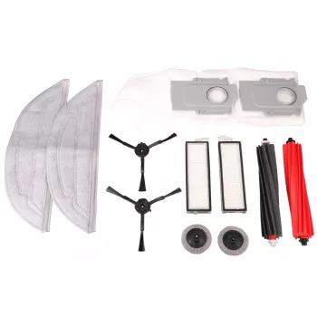 EXTRALINK Conjunto de acessórios Roborock S8 MaxV Ultra – 2 escovas principais, 4 escovas laterais, 4 filtros HEPA, 4 panos de limpeza, 4 sacos de pó