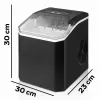 Extralink SmartLife Cube Ice Lite máquina de cubos de gelo - 12 kg/24h, depósito de 1,8L, Bullet Ice, preto