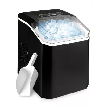 Extralink SmartLife Cube Ice Lite Máquina de gelo - 12 kg/24h, depósito de 1,8L, gelo em bala, Preto