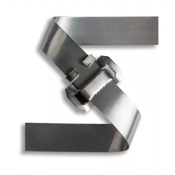 Extralink fita de aço inoxidável 0,7 mm, para montagem em postes elétricos, 20 mm x 0,7 mm, 50 m