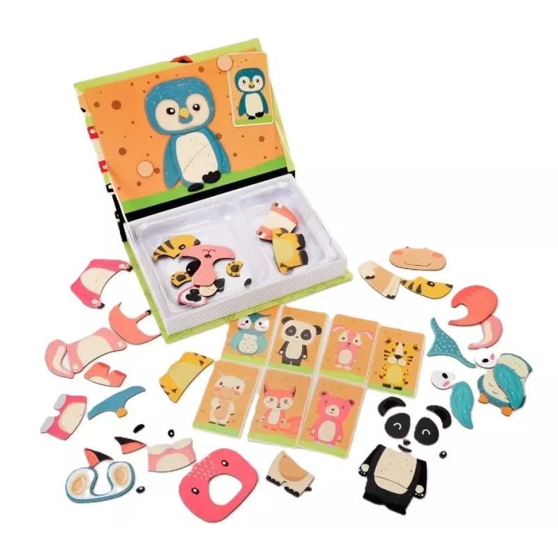 Livro de puzzles magnético EXTRALINK TOYS Animals 68 peças