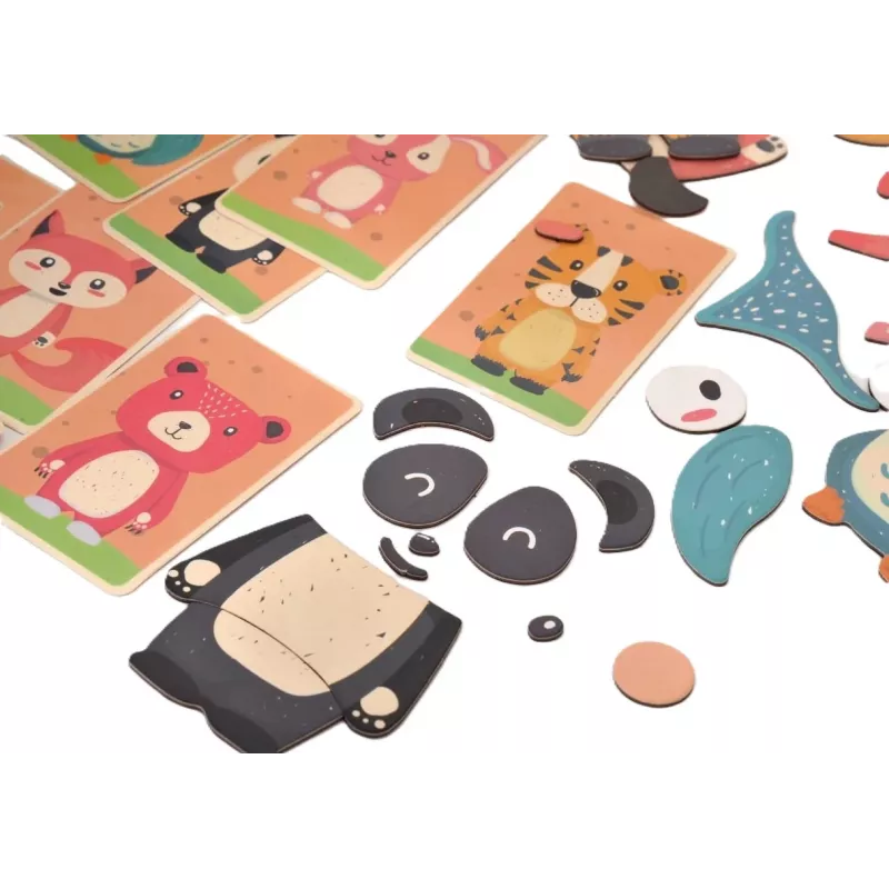 Livro de puzzles magnético EXTRALINK TOYS Animals 68 peças