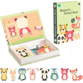 Livro de puzzles magnético EXTRALINK TOYS Animals 68 peças