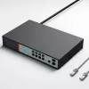 Extralink VICTOR switch gerido 8 portas Gigabit PoE+ com 2 SFP, orçamento 150W, L2+