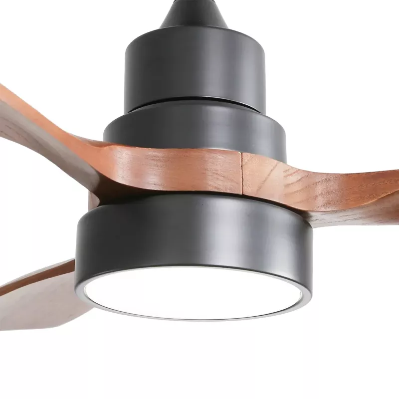 Extralink Walnut Dark 48 Ventoinha de teto inteligente WiFi, Nogueira escura, 122 cm, controlo por app