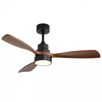 Extralink Walnut Dark 48 ventoinha de teto Smart WiFi, Dark Walnut, 122 cm, controlo por app