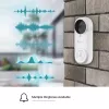 EZVIZ CSDB25MP (DB2) kit de campainha de vídeo a bateria com campainha interior, 5 MP 2K+, Wi-Fi, ângulo de visão de 176°, IP65, 5200 mAh