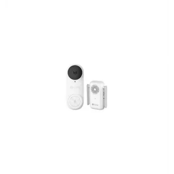 EZVIZ CSDB25MP conjunto de campainha de vídeo com bateria e campainha sem fios, resolução 2K+, campo de visão 176°, IP65, bateria 5200 mAh, microSD até 256GB, compatível com Alexa/Google