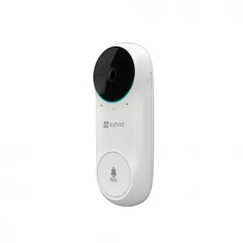 Campainha de vídeo sem fios EZVIZ DB2C 1080p Full HD, campo de visão de 160°, visão noturna, áudio bidirecional, IP65, com bateria, compatível com Alexa/Google Assistant