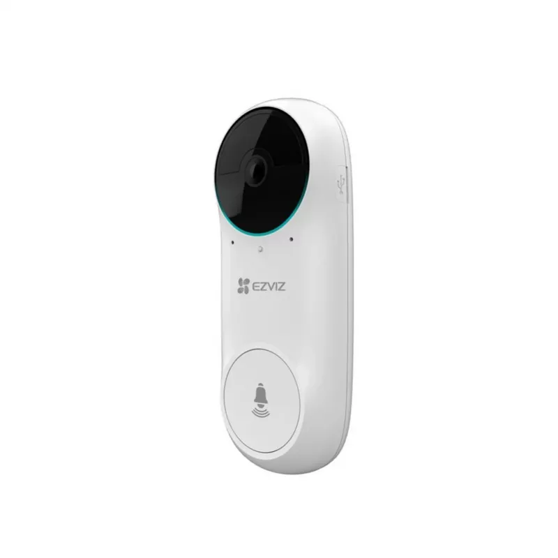 EZVIZ DB2C campainha de vídeo sem fios 1080p Full HD, campo de visão de 160°, visão noturna, áudio bidirecional, IP65, a bateria, funciona com Alexa/Google Assistant