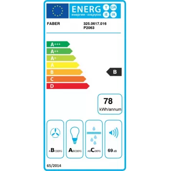 Exaustor de parede Faber Stilo Glass Smart A90 com controlo por app Wi-Fi, 90 cm, aço inoxidável/vidro, energia A+, 700 m³/h