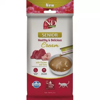 FARMINA N&D Quinoa Cat Senior Cream com frango e atum 60g