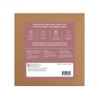 Fellow Carter Move Mug 3-in-1 473 ml copo térmico com 3 tampas Powder Pink