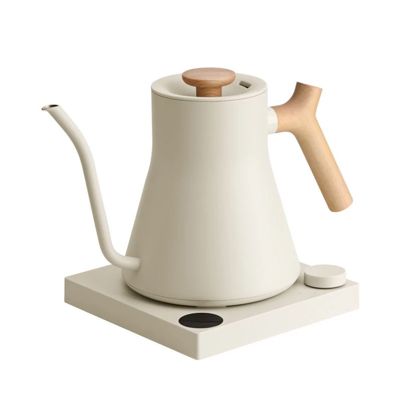 Fellow Stagg EKG PRO Chaleira elétrica pour-over 900ml bege sésamo com cabo de madeira