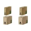 Caixa de arquivo Fellowes BANKERS BOX EARTH, castanha, lombada 150 mm, cartão 100 % reciclado, aba com fecho, 1 unid. (4473202)