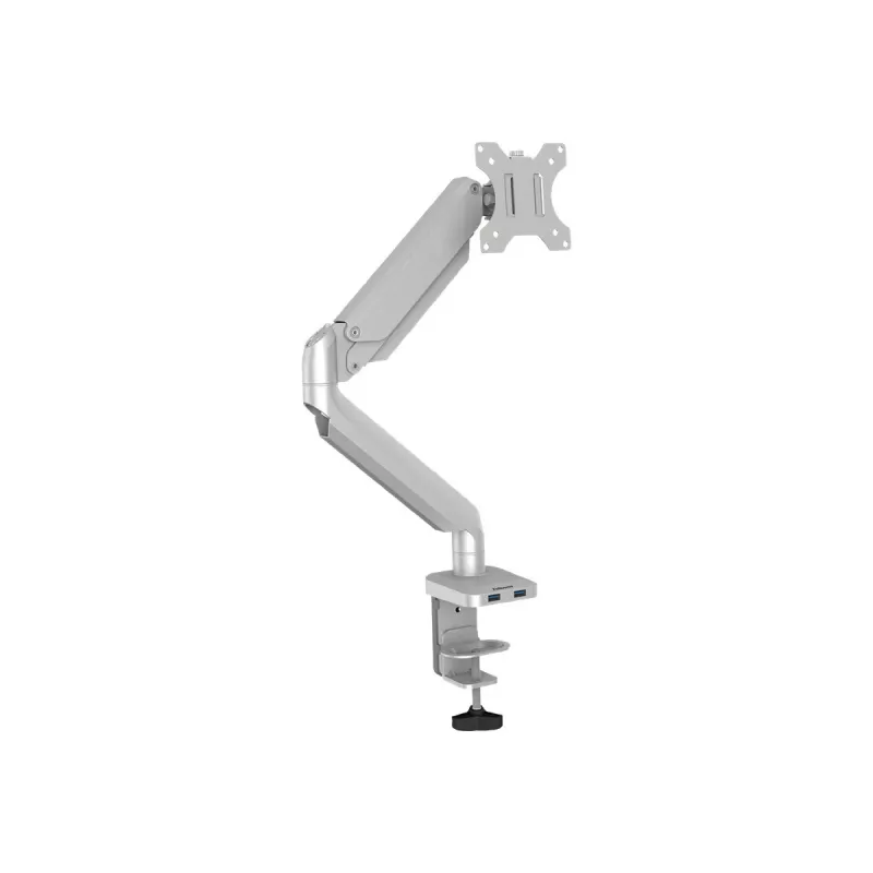 Suporte para monitor Fellowes Platinum Series - Braço ajustável - Alumínio - Prateado - Tamanho de ecrã até 68,6 cm (27 polegadas)