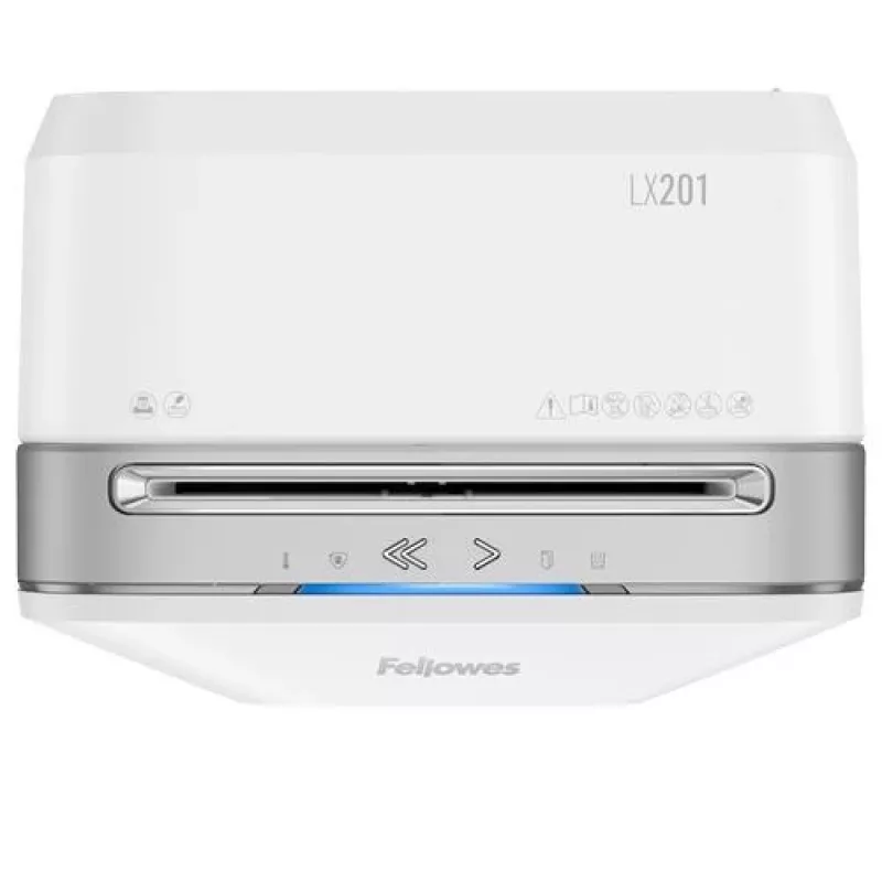 Destruidora de papel Fellowes Powershred LX201 Micro-Cut, 12 folhas, 22 litros, branca