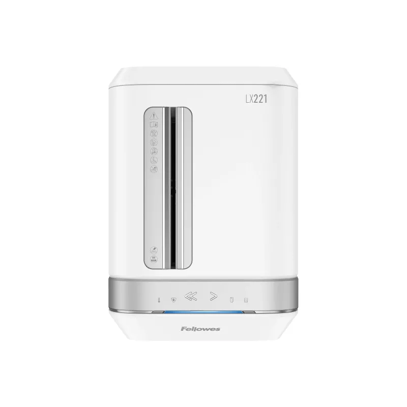 Fellowes Powershred LX221 Destruidora de documentos microcorte, 17 folhas, segurança P-5, depósito 30L, preto 5050501