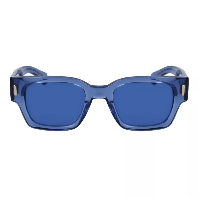 FERRAGAMO óculos de sol de homem SF2010S522143 - armação retangular de acetato, proteção UV400, lentes de 52 mm