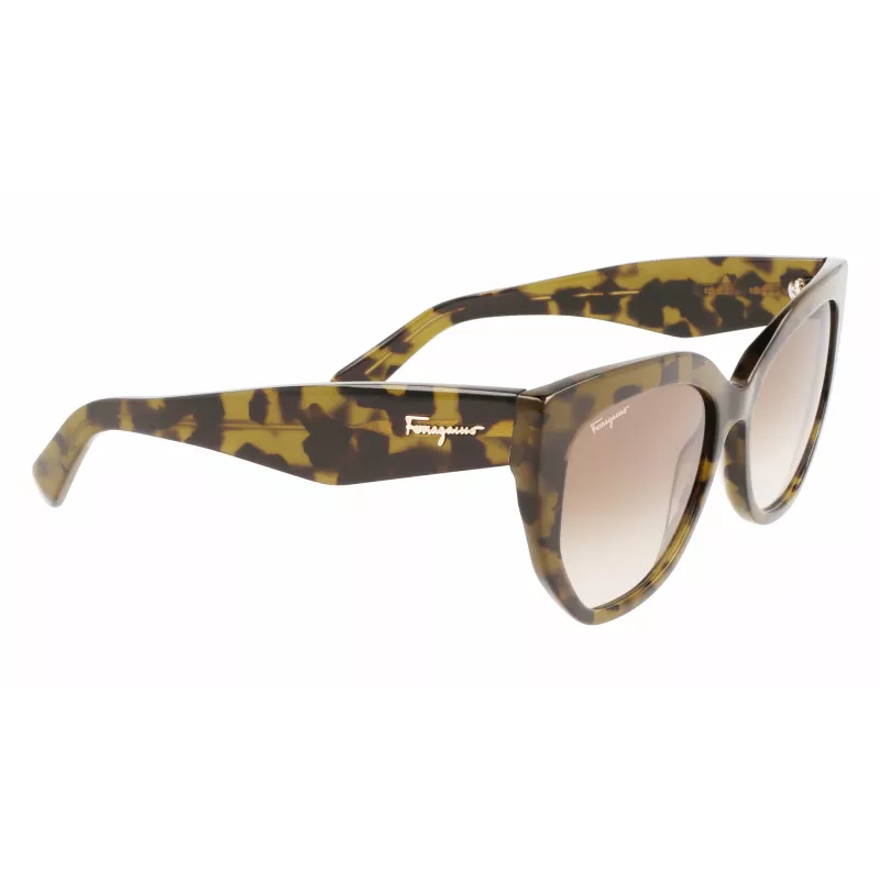 Óculos de sol FERRAGAMO SF1061S-246 senhora Havana acetato castanho degradê 56/18/145 mm