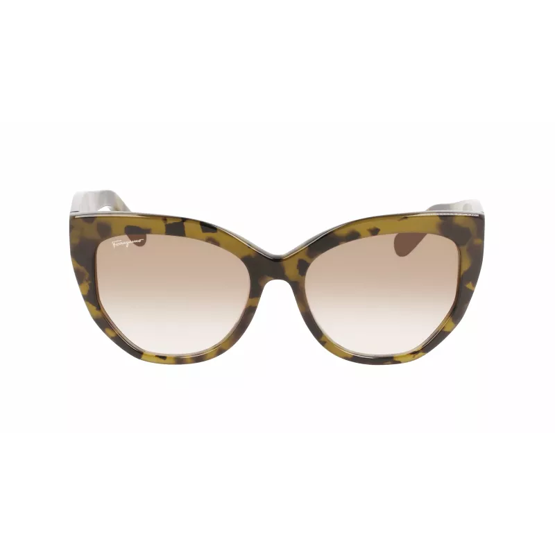 Óculos de sol FERRAGAMO SF1061S-246 senhora Havana acetato castanho degradê 56/18/145 mm