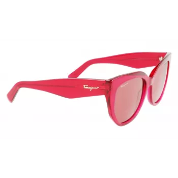 Óculos de sol cat-eye de mulher FERRAGAMO SF1061S-613 Havana castanho degradê 56/18/145 mm