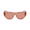 Ferragamo SF1077S-838 Óculos de sol unissexo pilot Shiny Rose Gold Brown Gradient 56/13/140 mm