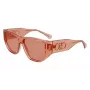 Ferragamo SF1077S-838 Óculos de sol unissexo pilot Shiny Rose Gold Brown Gradient 56/13/140 mm