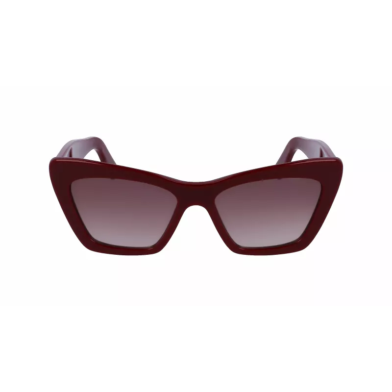 Óculos de sol FERRAGAMO SF1081SE-603 para mulher modelo gatinho bordô castanho degradê 55 mm